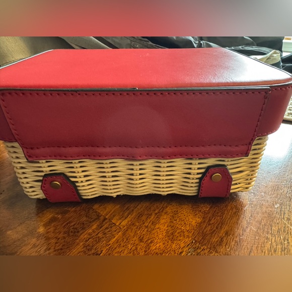 Etienne Aigner Charlotte Wicker leather box bag - Picture 3 of 4